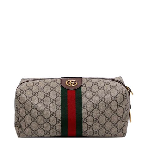 toiletries bag gucci|Gucci ophidia clear bag.